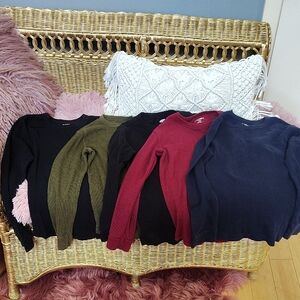 Boys Old Navy Long Sleeve Thermal Shirts Lot